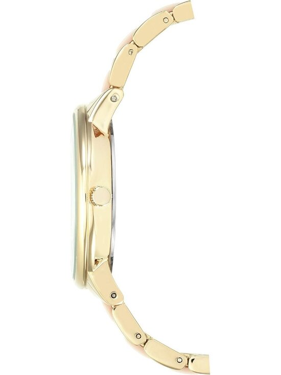 Anne Klein Women\'s Blush Pink And Gold Analog Quartz Resin Bracelet Luxury Watch main image 3